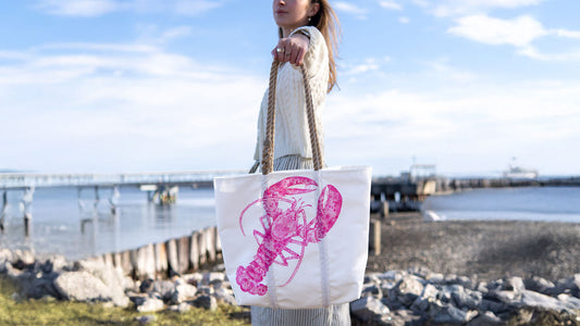 Cure Pink Lobster Medium Tote