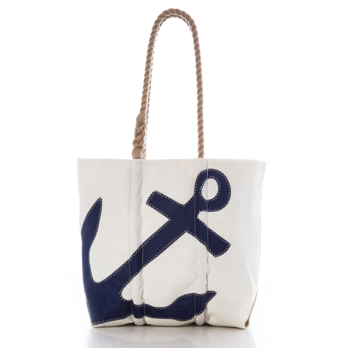Navy Anchor Medium Tote with Hemp Rope – Sea Bags