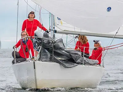 Sea Bags Women's Sailing Team Sailing on a J24