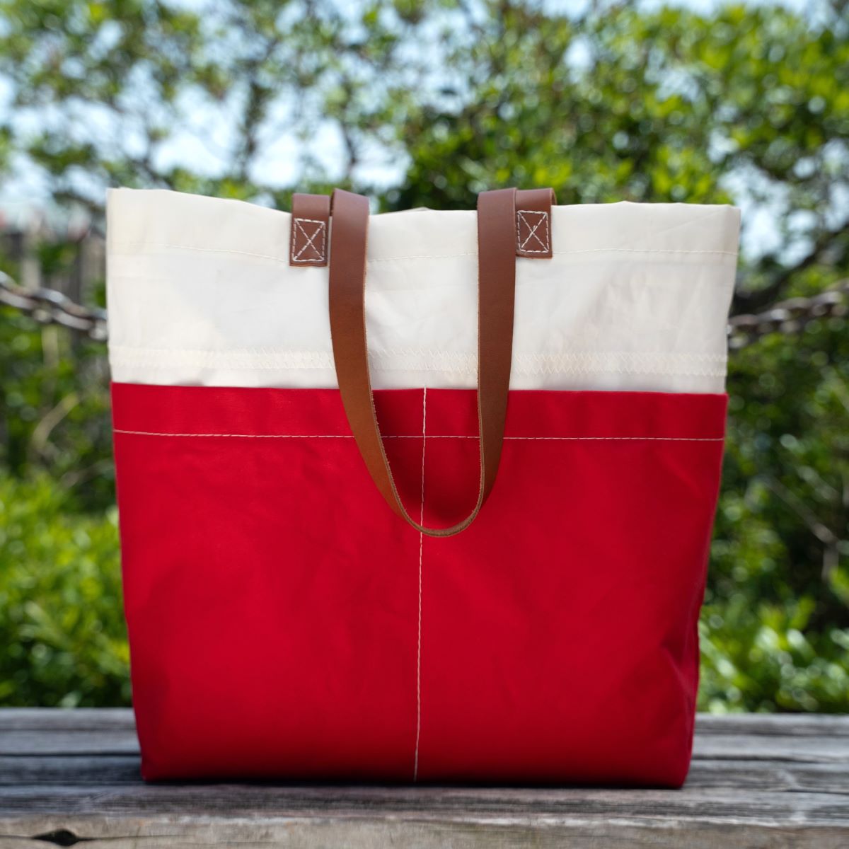 Red Chebeague Market Tote Alternate Image 4