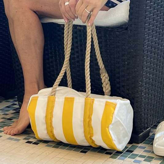 Sun & Sea Stripe Baguette Bag