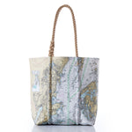 Penobscot Bay Nautical Chart Medium Tote