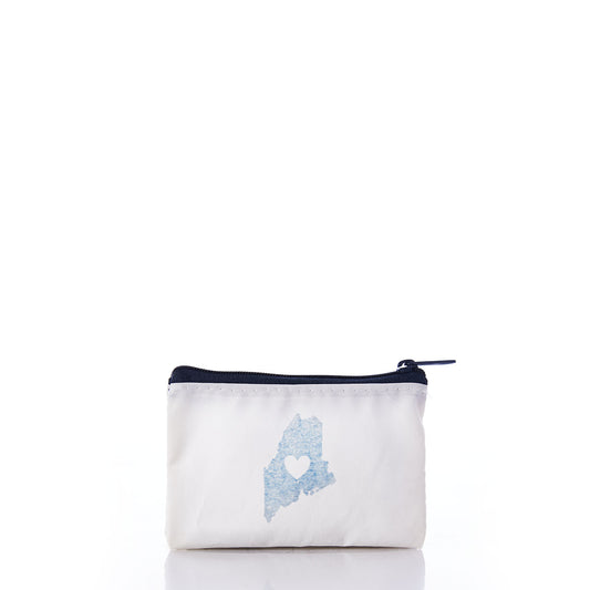 Navy State of Maine Change Purse