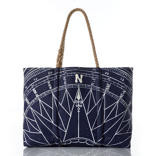 Navy True North Large Tote