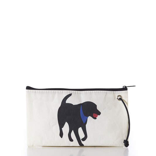 Black Lab Large Wristlet