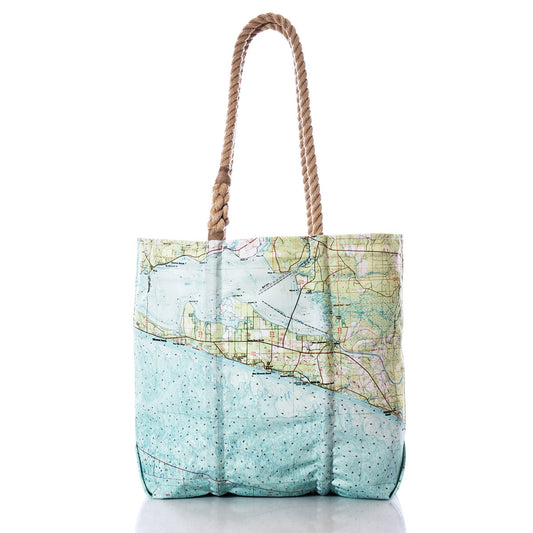 Emerald Coast Nautical Chart Tote