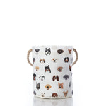 Popular Pups Print Bucket Bag