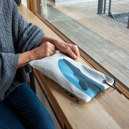 Blue Whale Large Wristlet Alternate Image 2