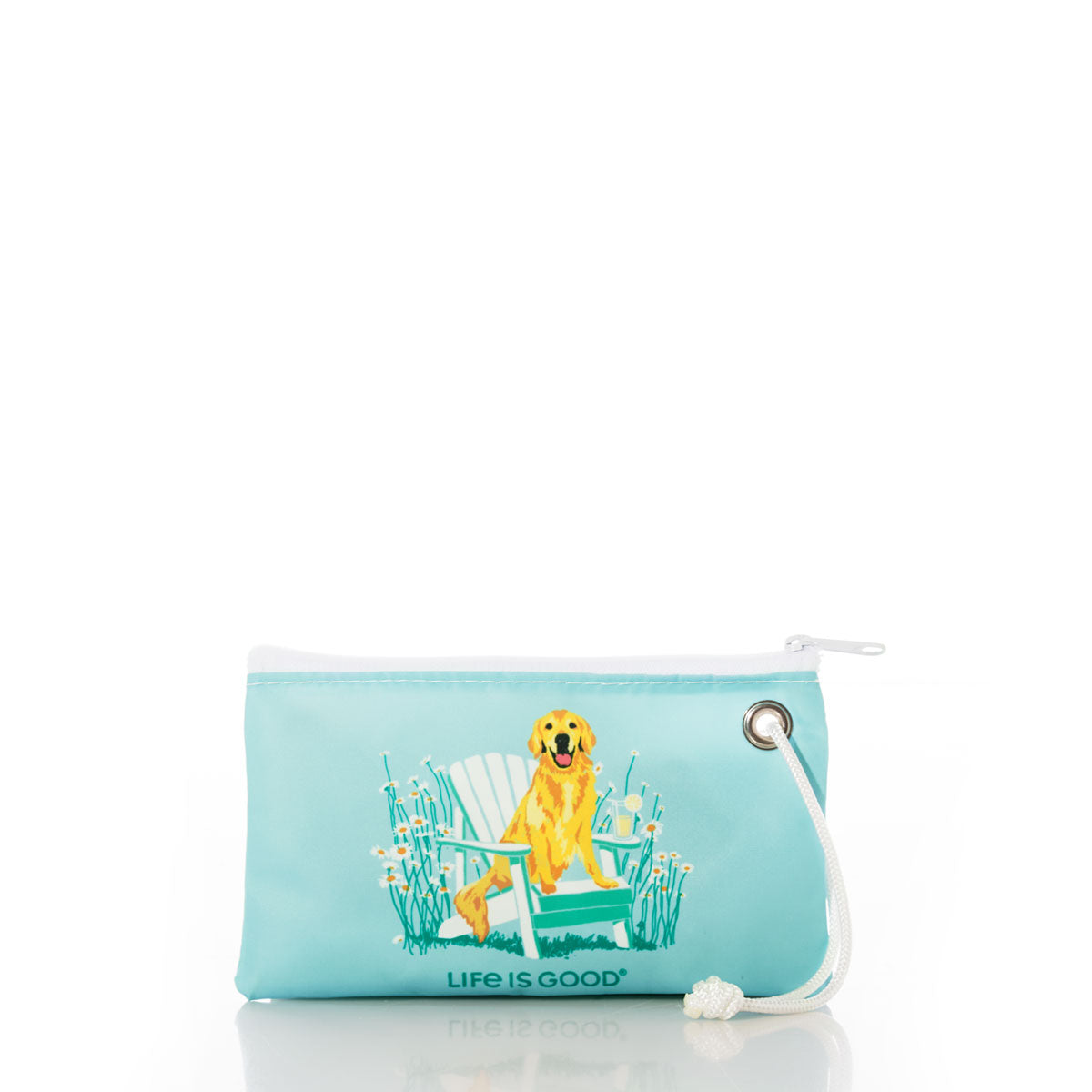 Life is Good Garden Golden Wristlet