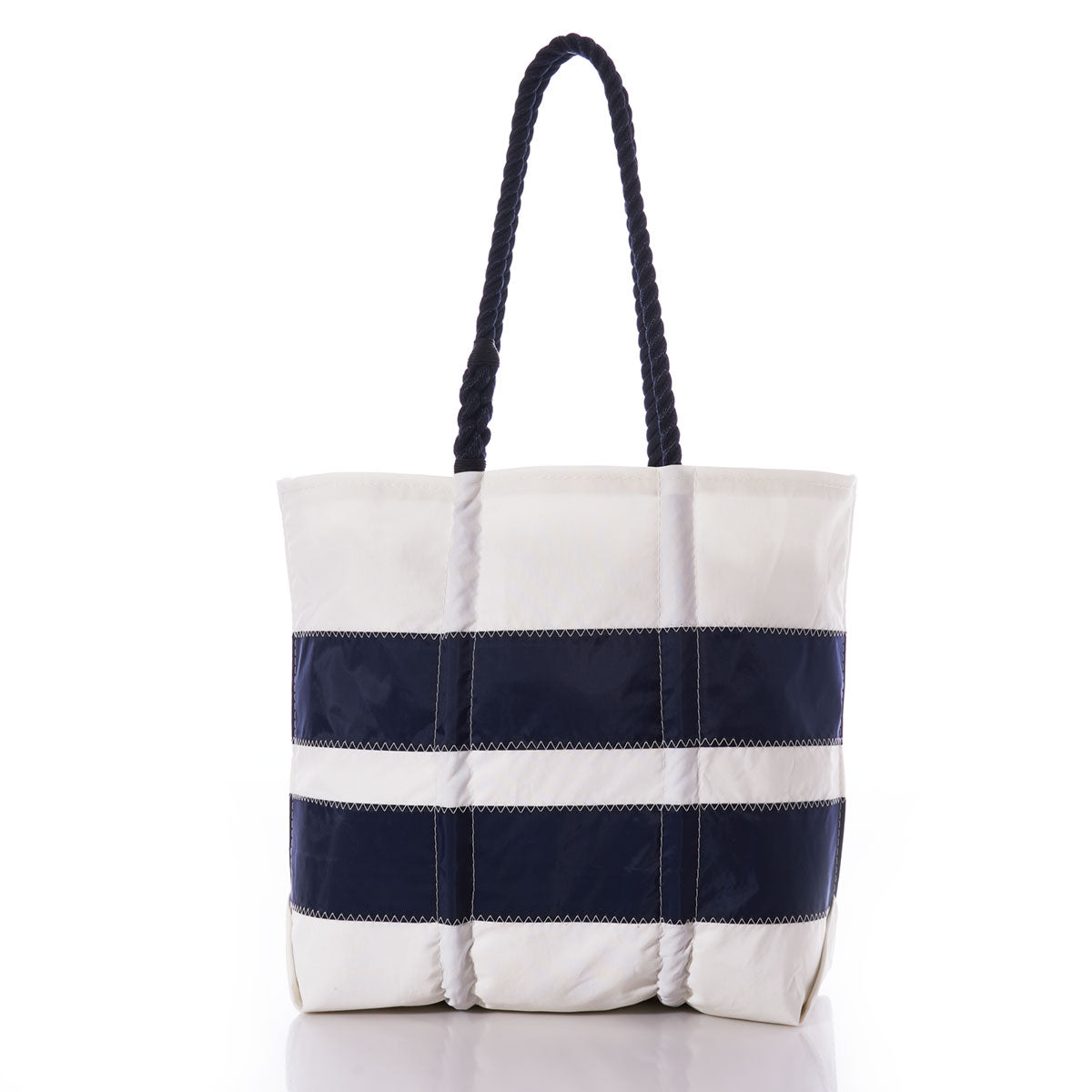 Navy Double Stripe Tote