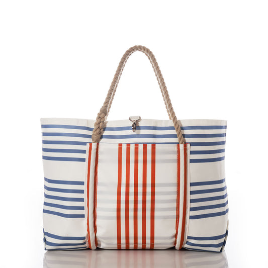 Picnic Stripe Pier Tote