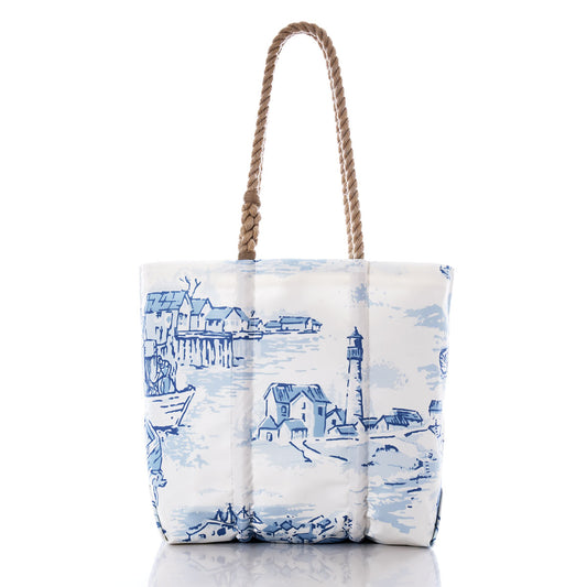 Maine Fishing Village Medium Tote