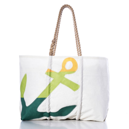 Rainbow Anchor Large Tote Yellow/Green