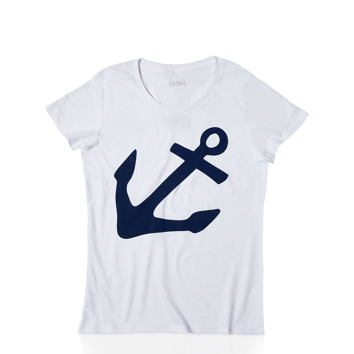 Women's Navy Anchor Graphic Tee