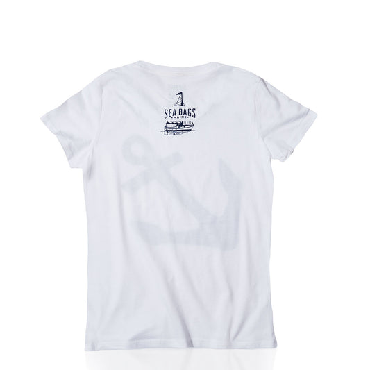 Women's Navy Anchor Graphic Tee Alternate Image 1