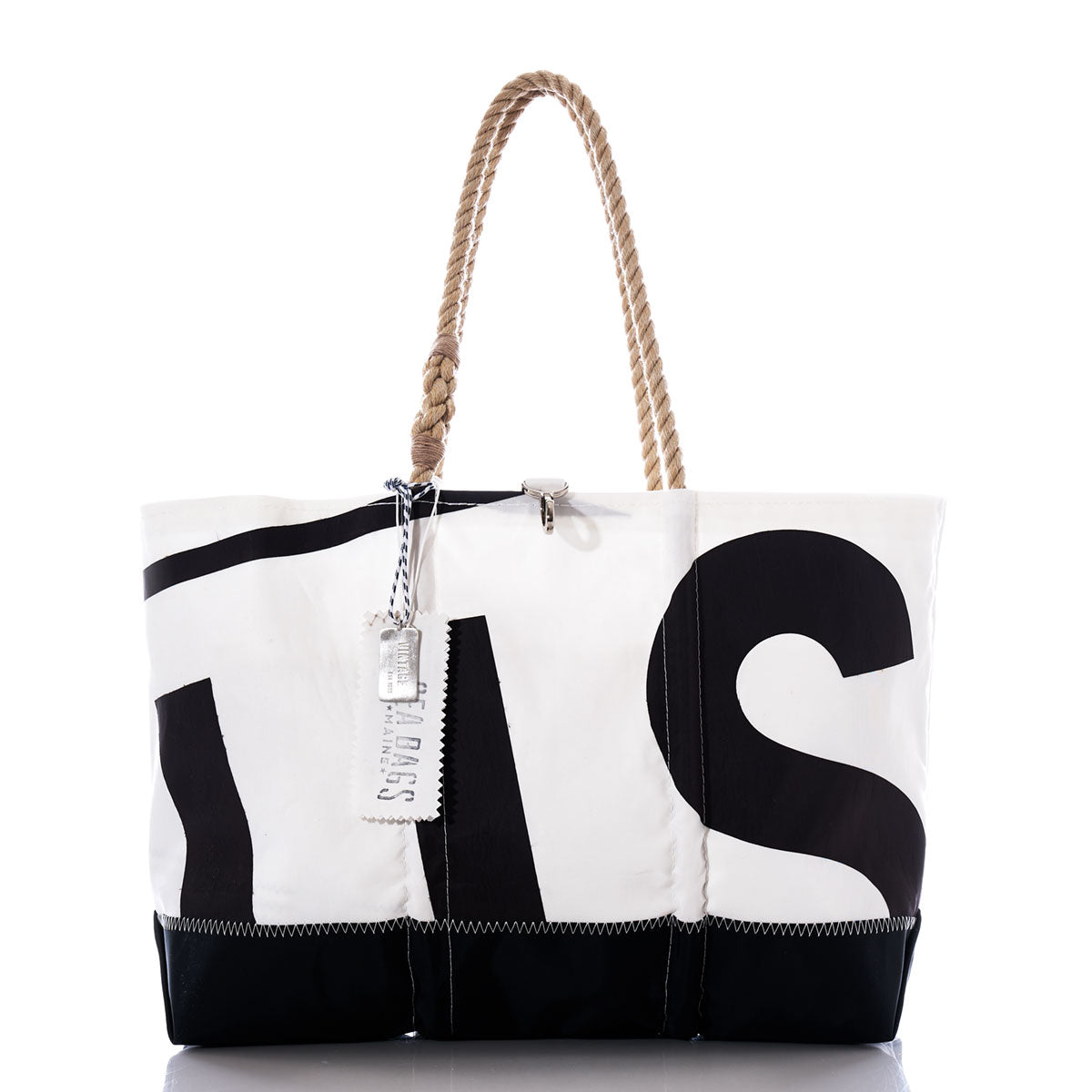 Vintage Black US Ogunquit Beach Tote