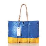 Vintage Blue and Yellow Ogunquit Beach Tote