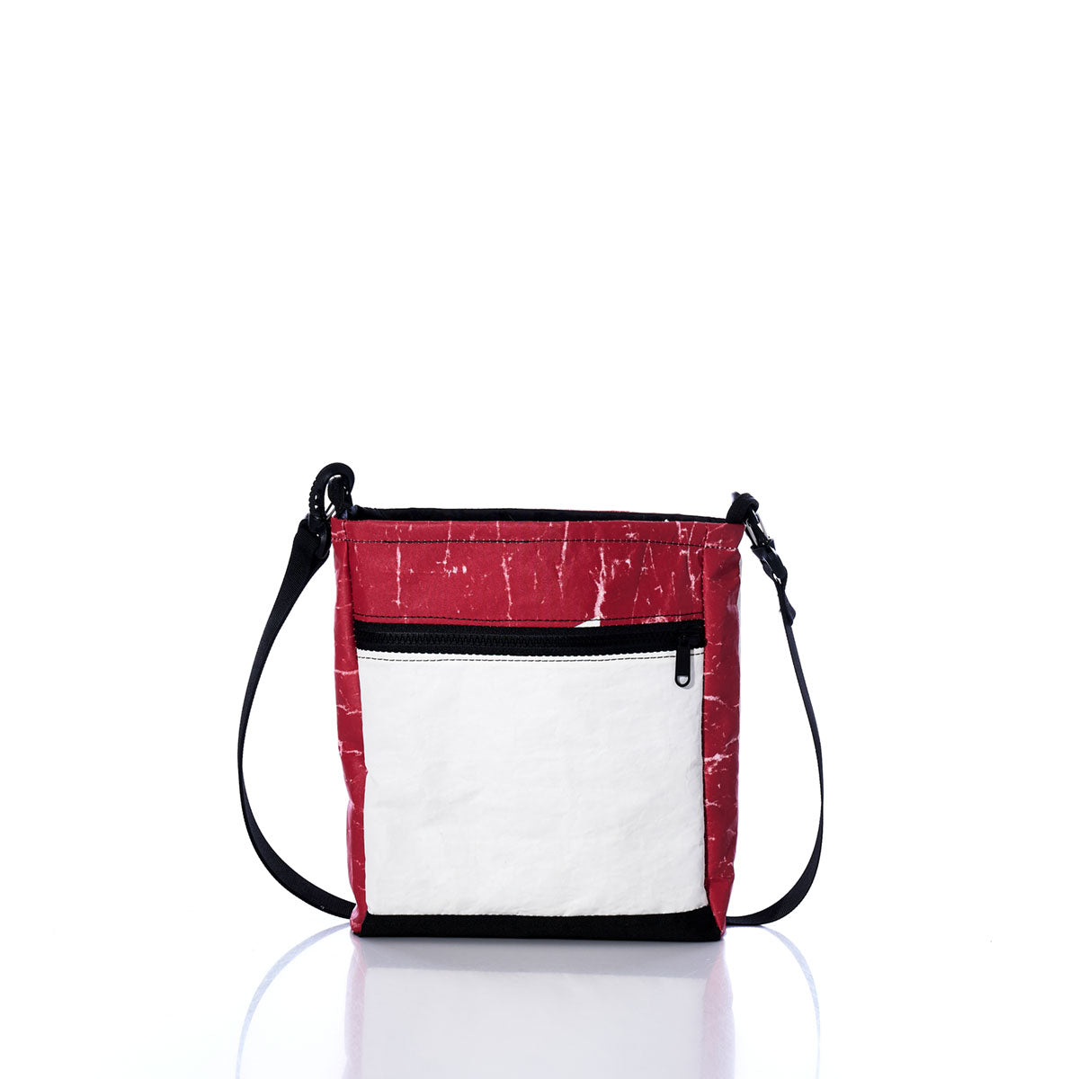 Vintage Red and White Small Voyager Crew Crossbody Alternate View