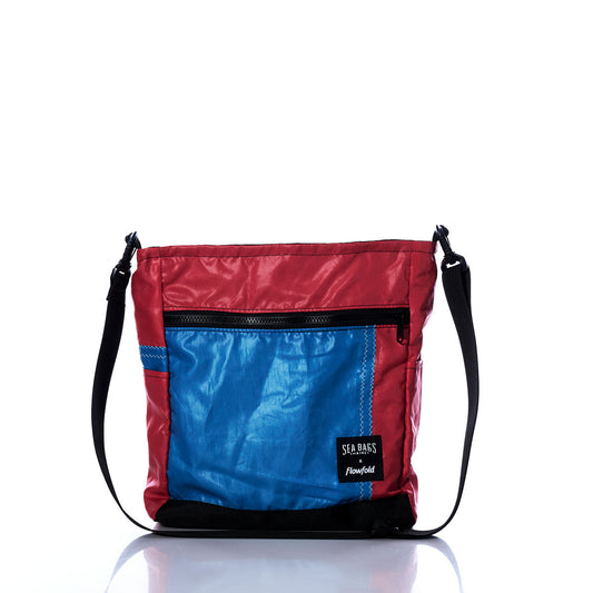 Vintage Red and Blue Medium Voyager Crew Crossbody