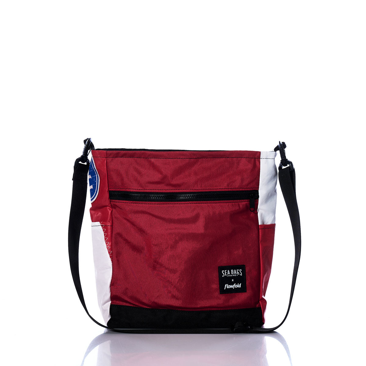 Vintage Red and White Medium Voyager Crew Crossbody