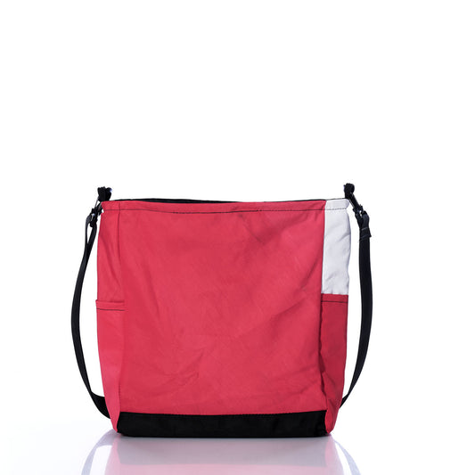 Vintage Red and White Medium Voyager Crew Crossbody Alternate Image 1