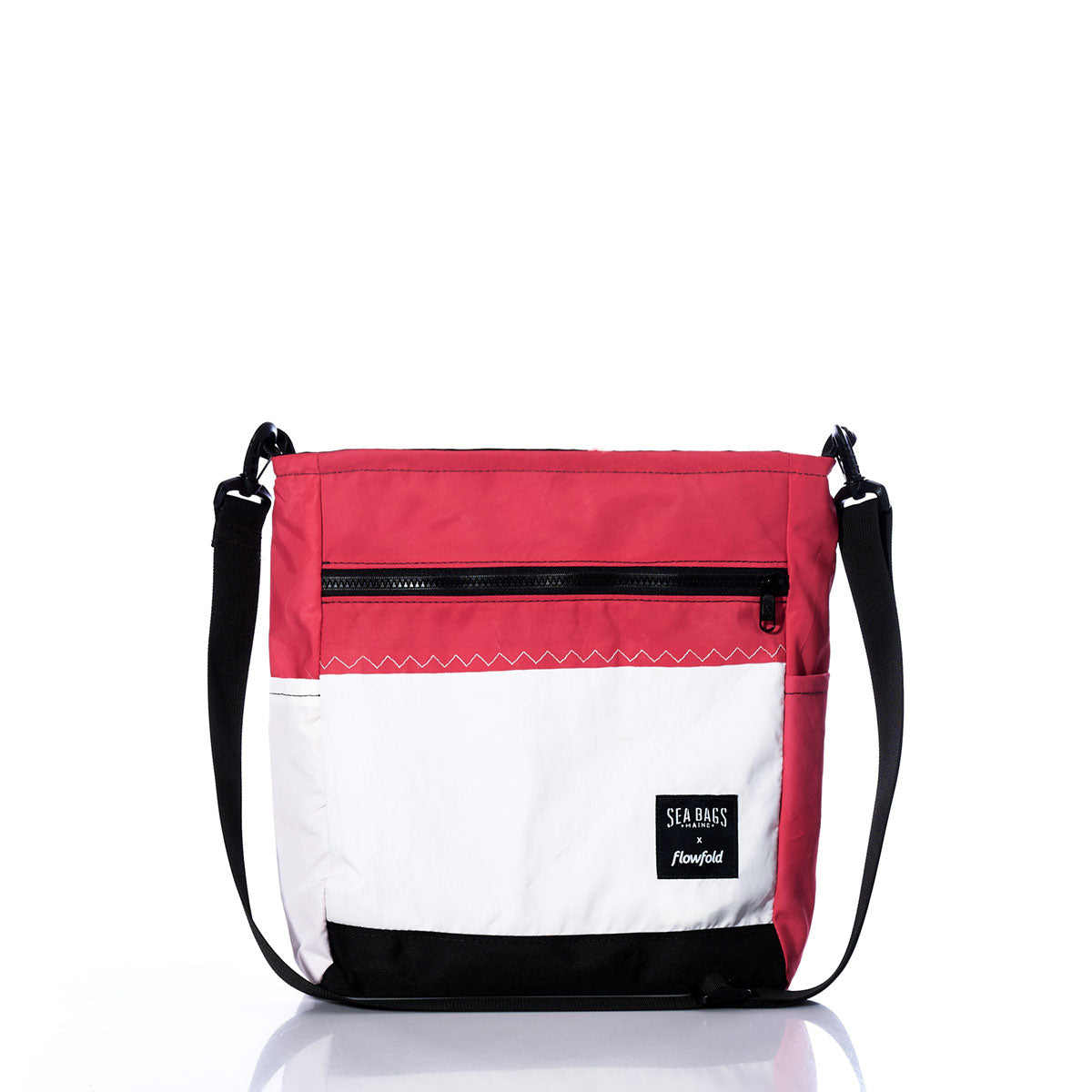 Vintage Faded Red and White Medium Voyager Crew Crossbody