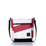 Vintage Red Stripe Medium Voyager Crew Crossbody