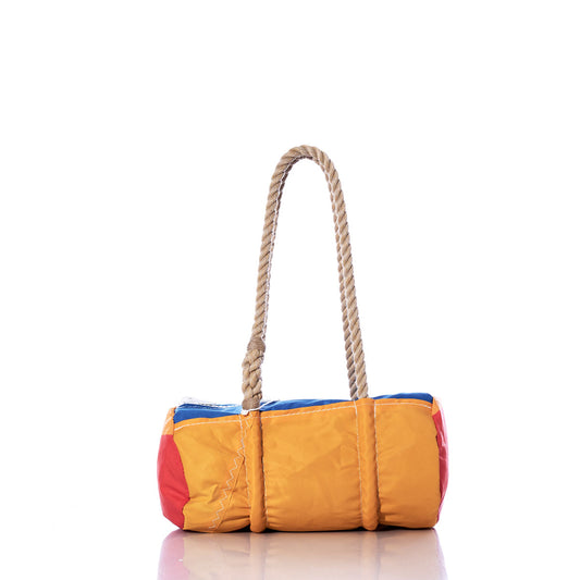 Vintage Orange and Blue Baguette Bag