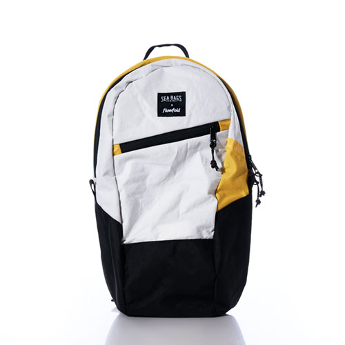 Vintage Crew White and Yellow Backpack