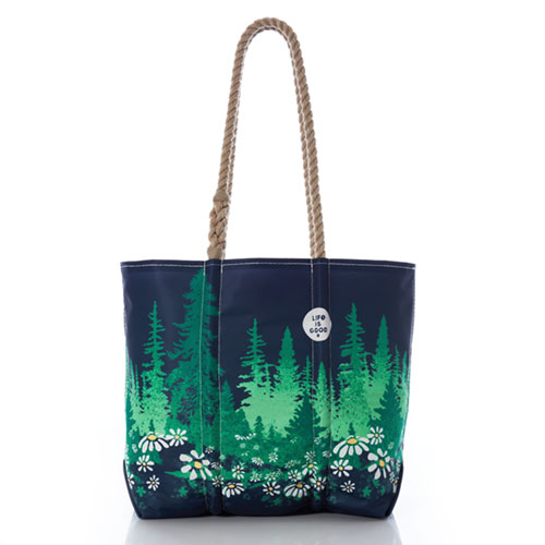 Life is Good Daisy Forest Medium Tote
