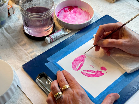 Pink Lobster Wristlet