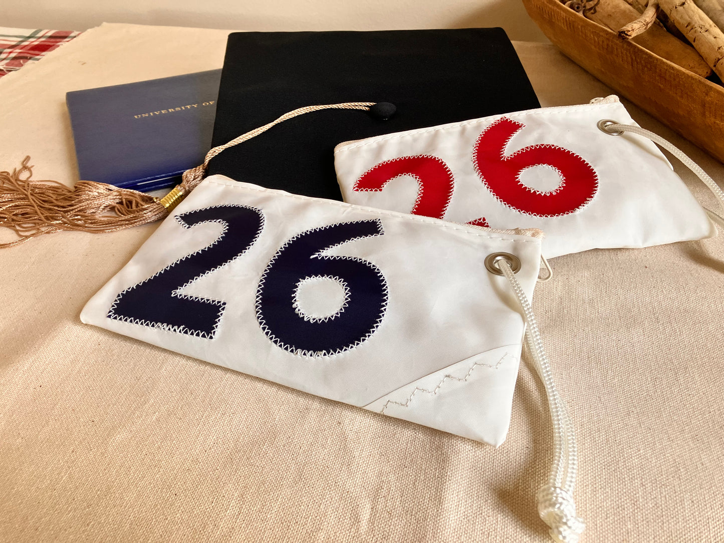 Navy 2026 Graduation Wristlet