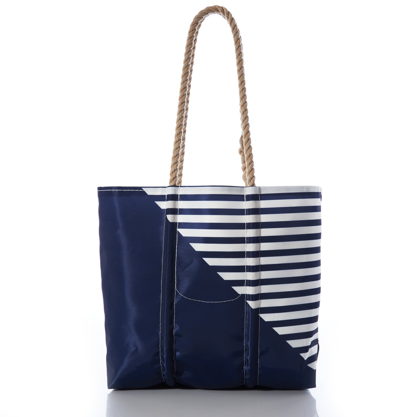 Custom Monogram Breton Stripe Anchor Medium Tote