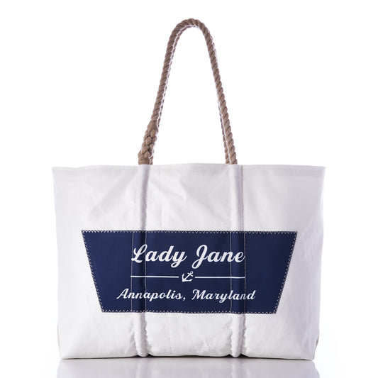 Custom Boat Name Tote