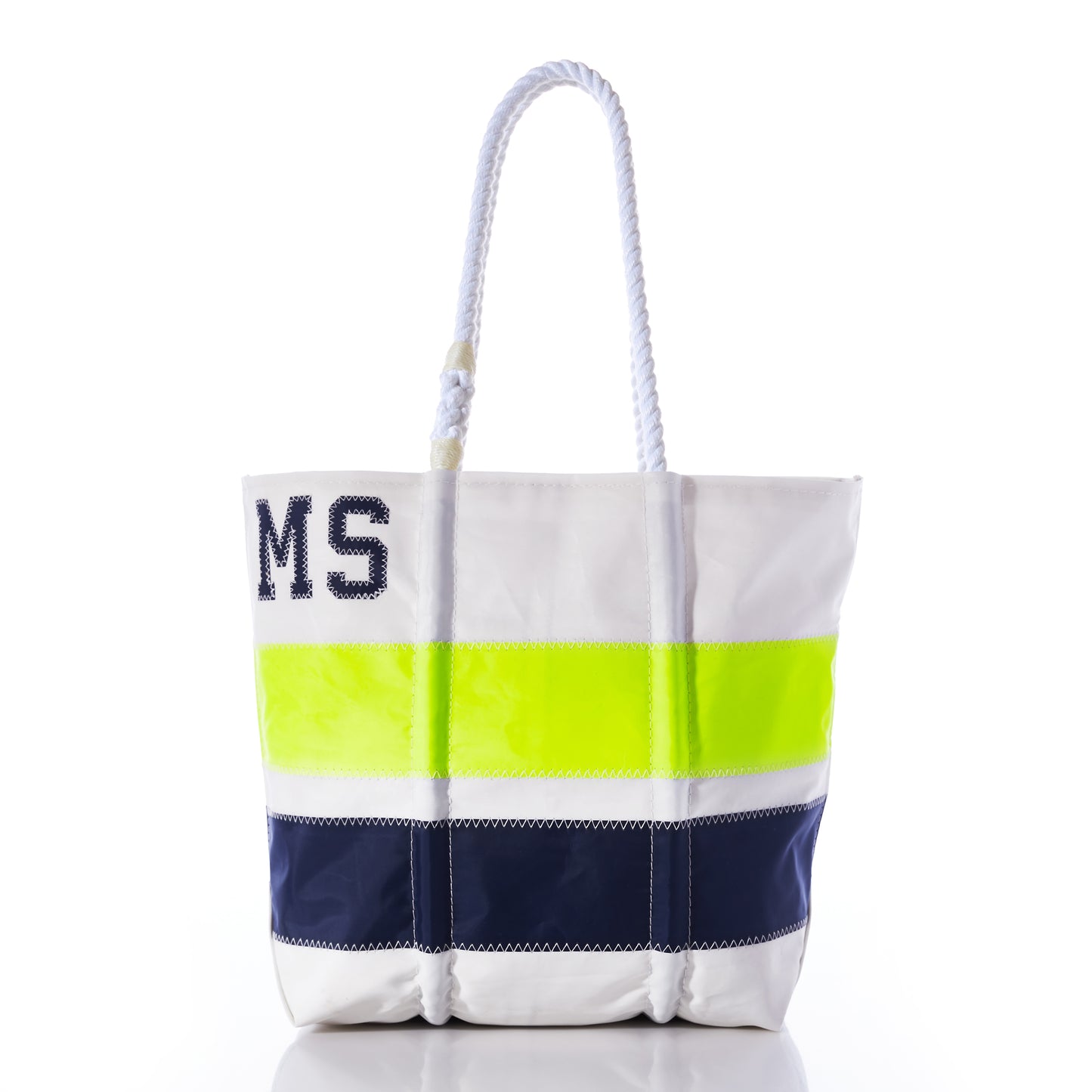 Custom Monogram Horizontal Stripe Medium Tote