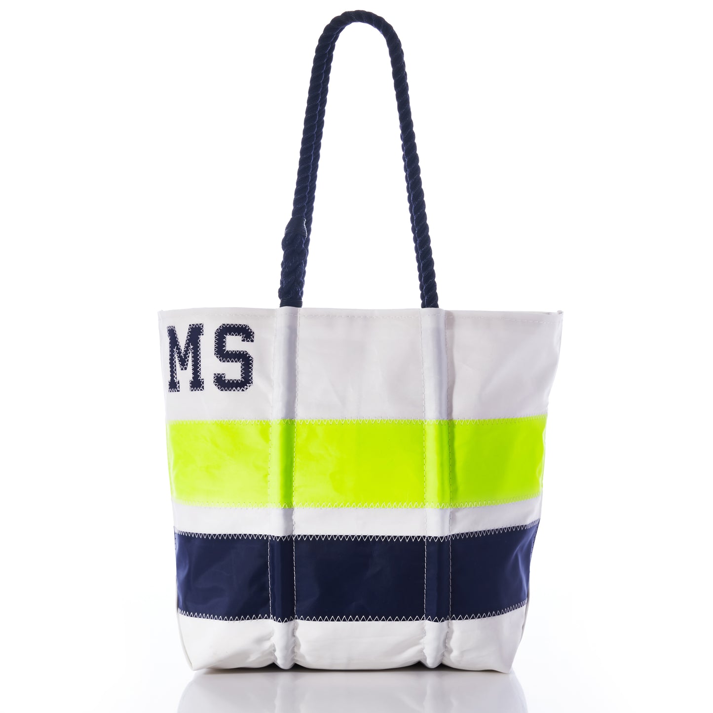 Custom Monogram Horizontal Stripe Medium Tote