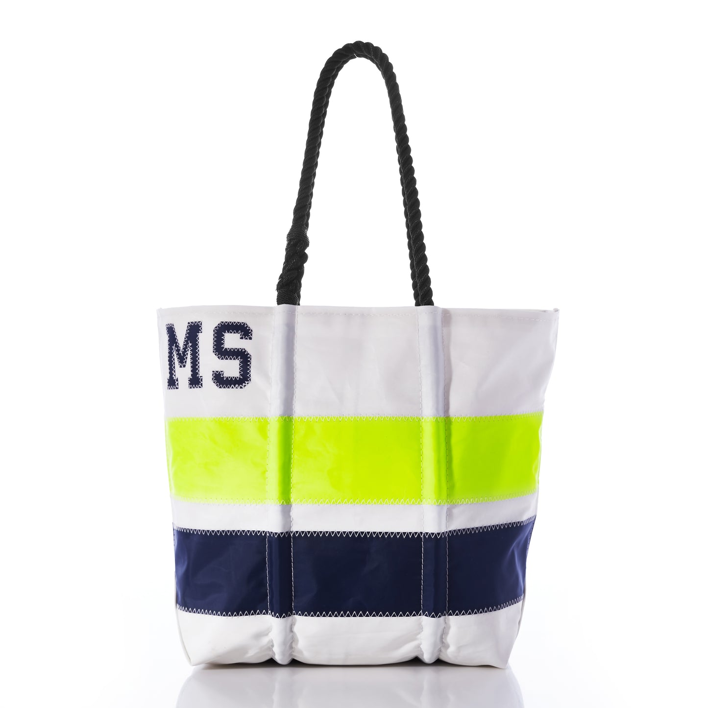 Custom Monogram Horizontal Stripe Medium Tote