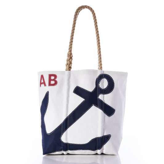 Custom Monogram Anchor Tote