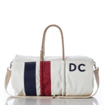 Custom Monogram Vertical Stripe Duffel
