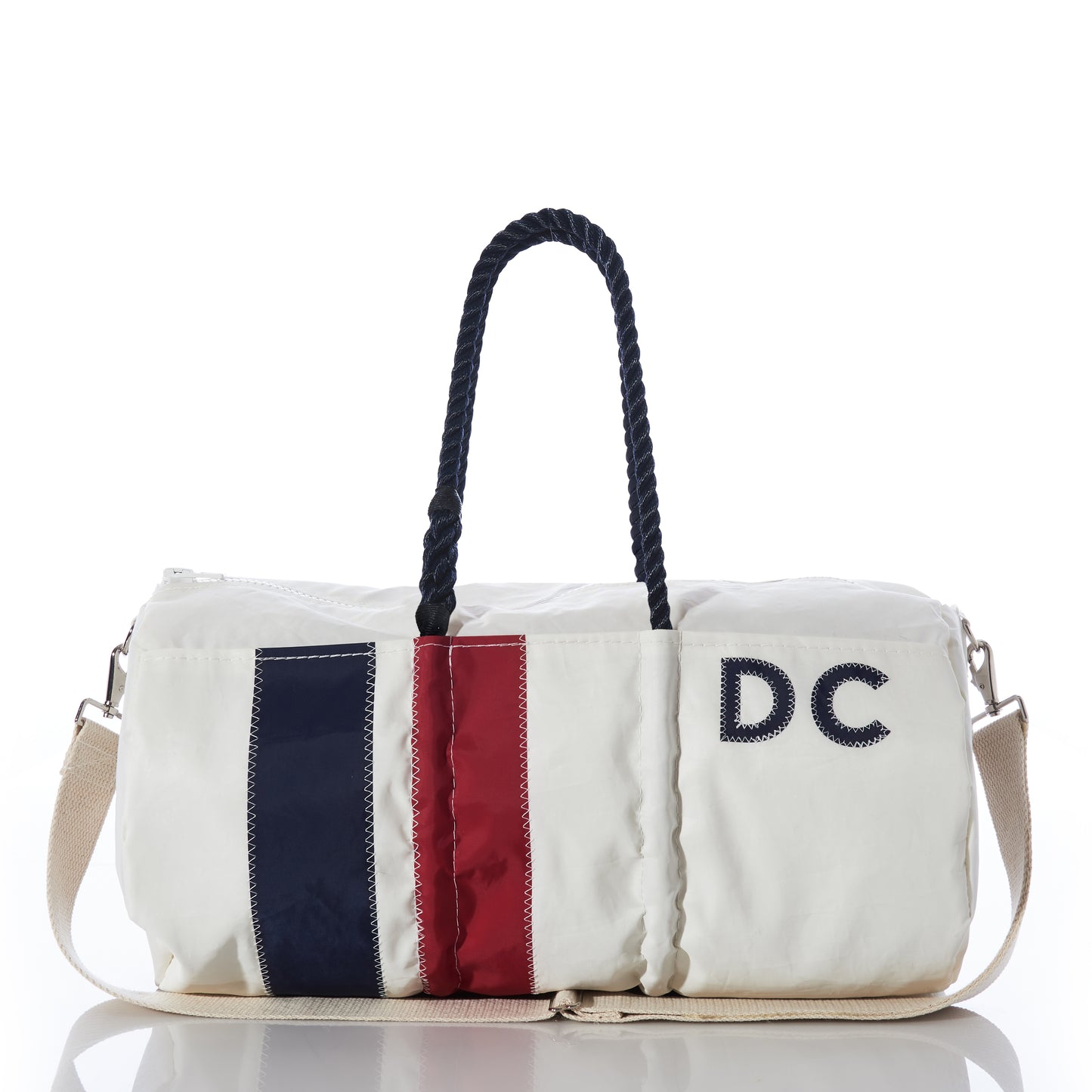 Custom Monogram Vertical Stripe Duffel