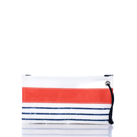 Trapline Mariner Stripe Large Wristlet - Orange