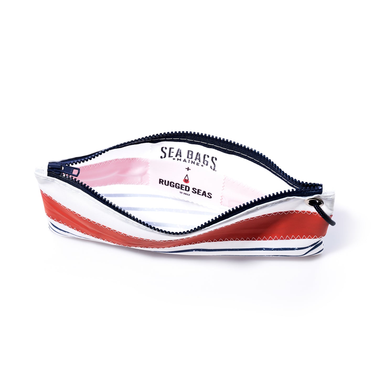 Trapline Mariner Stripe Large Wristlet - Orange