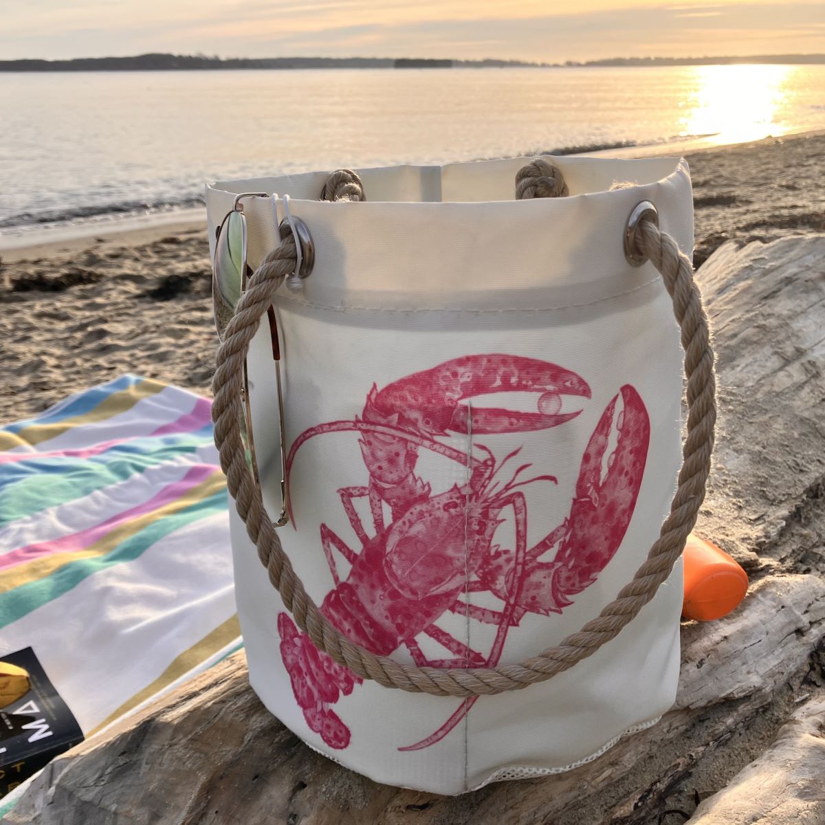 Pink Lobster Beachcomber Bucket