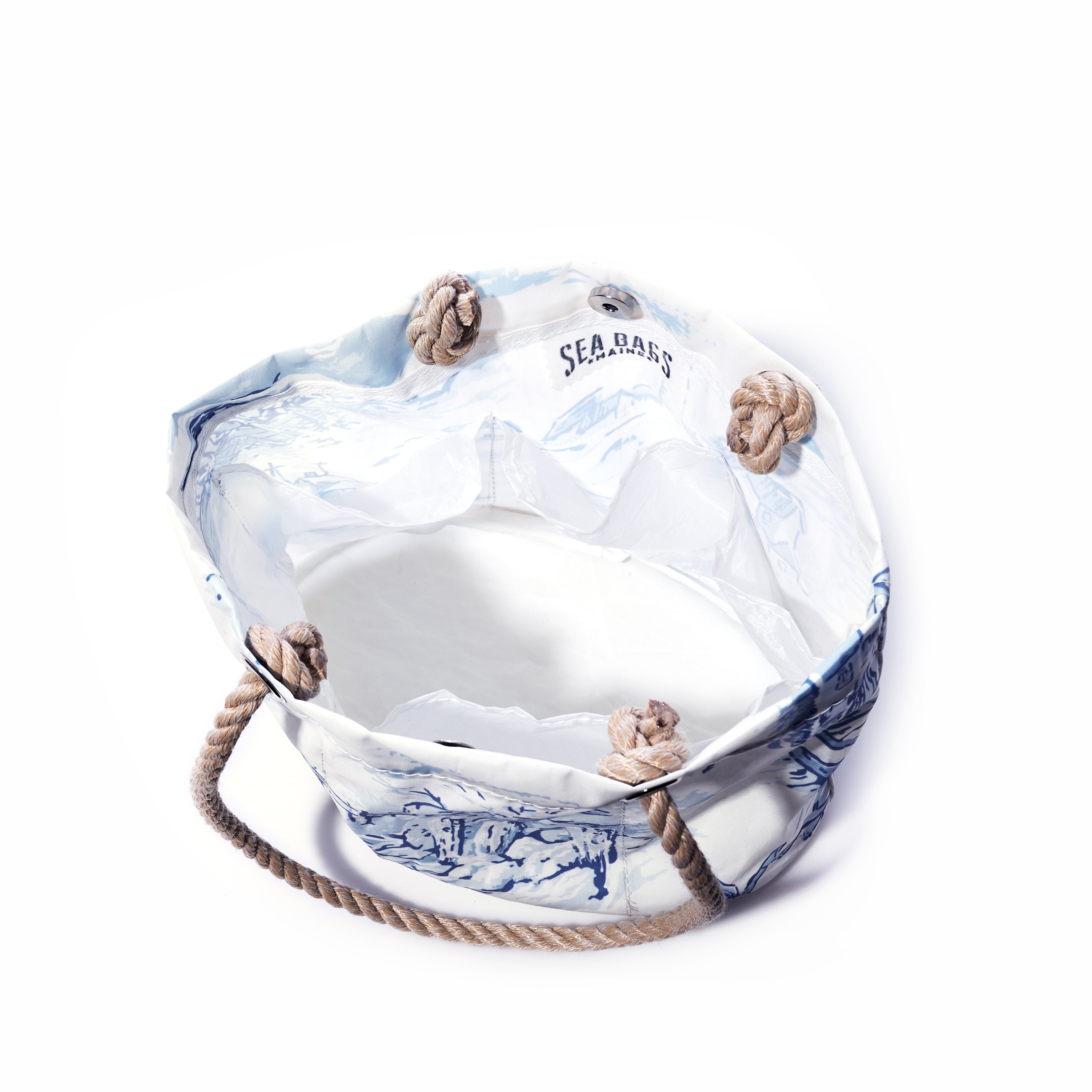 Maine Fishing Village Essential Handbag | Recycled Sail Cloth Bags