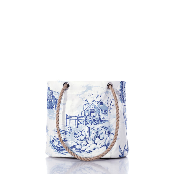 Maine Fishing Village Essential Handbag | Recycled Sail Cloth Bags