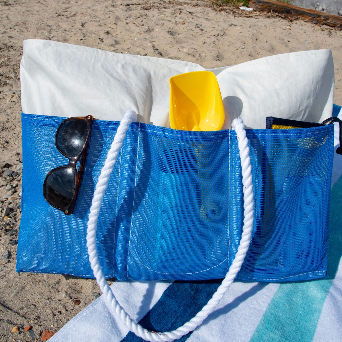 Harbor Blue Beachcomber Tote