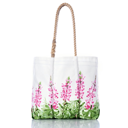 Cure Pink Lupine Medium Tote