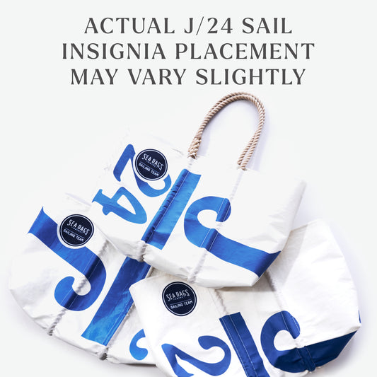 Race Day Vintage J24 Large Tote