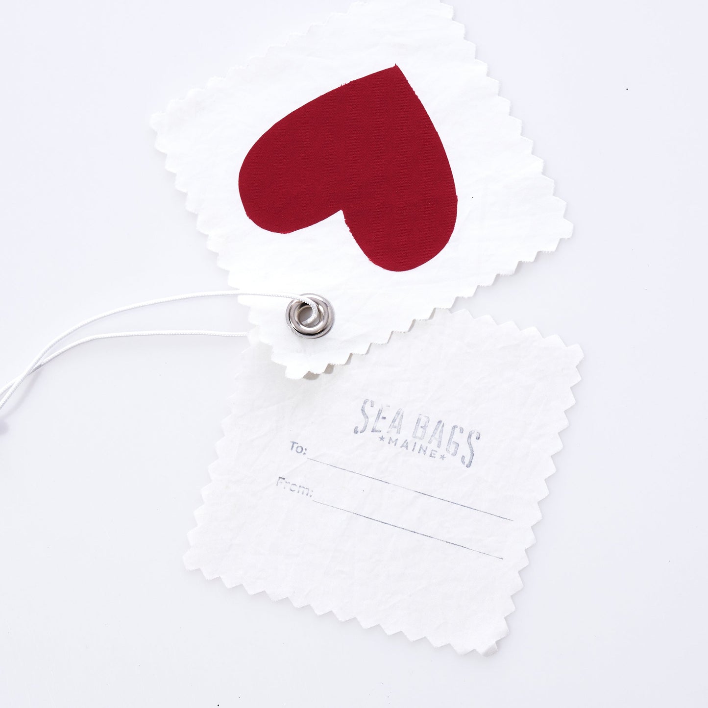 Heart Sail Cloth Gift Tag