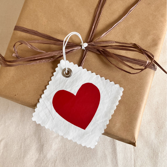 Heart Sail Cloth Gift Tag